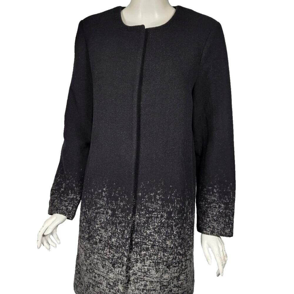 Eileen Fischer Women's Italian Wool Snap Button Coat - Medium